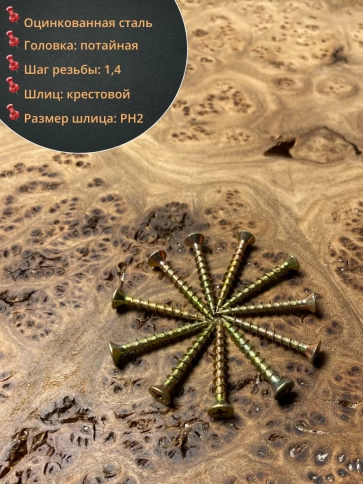 Саморез оконный, острый, 4,1х40 ЖЦ в контейнере, 500 шт. фото 3