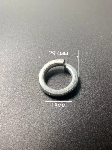 Шайба гровер пружинная оцинкованная М18 DIN127, 50 шт. фото 4