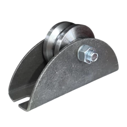 Ролик d65 мм Р3616 на большой платформе под угол шириной 30 мм, металл фото 2