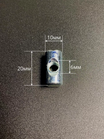 Гайка-бочонок М6 10х12мм для мебели фото 12