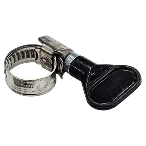 Хомут червячный с барашком 10-16 мм, нержавеющая сталь W2 фото 1