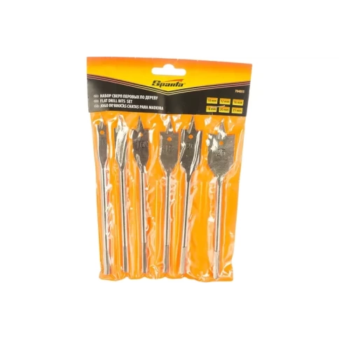 Набор сверл перовых по дереву 6 шт (10-12-16-18-20-25 мм ) 6-гран. хвост. Sparta фото 1