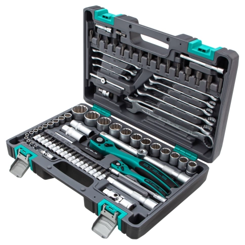 Набор инструментов 94 предмета 12 гранные головки Stels фото 1