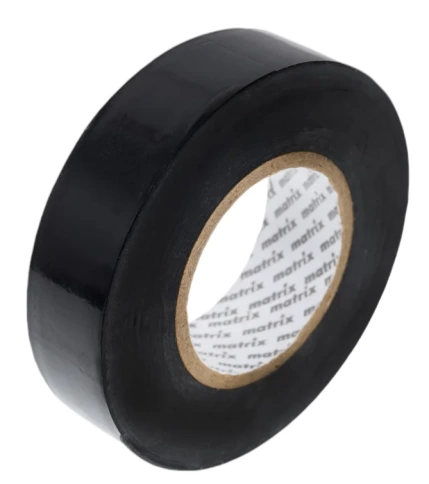 Изолента ПВХ 19 мм х 20 м 150 мкм (черная) Matrix фото 1