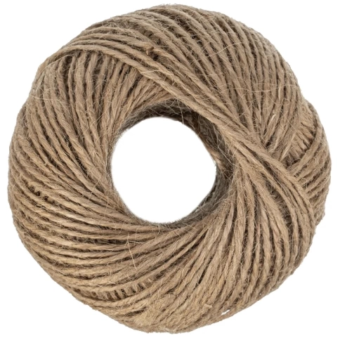 Шпагат джутовый 1,5 мм L 100 м 2-ниточный Сибртех фото 1