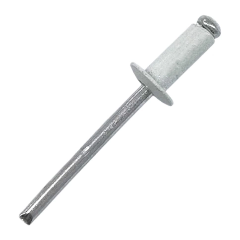 Заклепка вытяжная комбинированная 4,8х12 мм RAL9003 белый фото 1