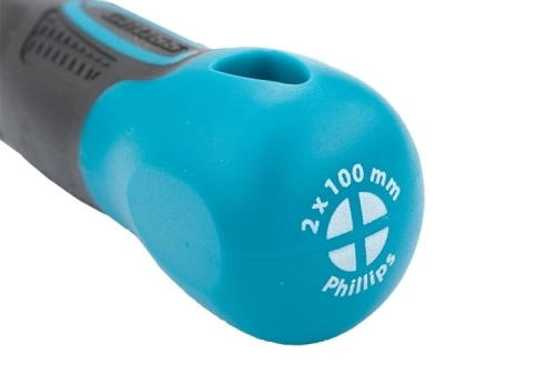 Отвертка PH2x100 мм, S2, трехкомпонентная рукоятка Gross фото 3