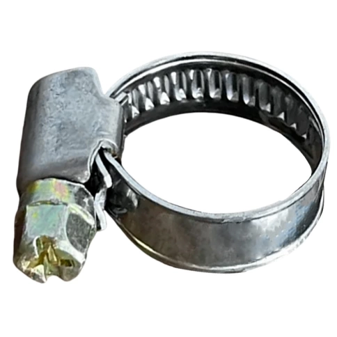 Хомут червячный 12-22/9 мм, оцинкованная сталь W1 фото 1