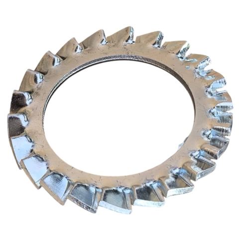 Шайба зубчатая М10 DIN 6798 тип А, оцинкованная фото 1