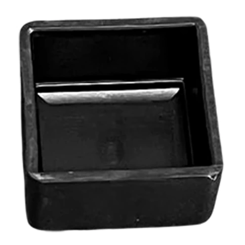 Заглушка для труб наружная квадратная 40х40 мм, черная фото 2