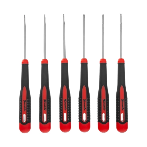 Набор отверток для точных работ 6 шт, Fusion, двухкомпонентые рукоятки, пластиковый пенал Matrix фото 1