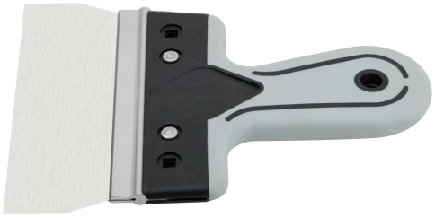 Шпатель фасадный Профи, нержавеющая сталь, прорезиненная ручка 150 мм фото 4