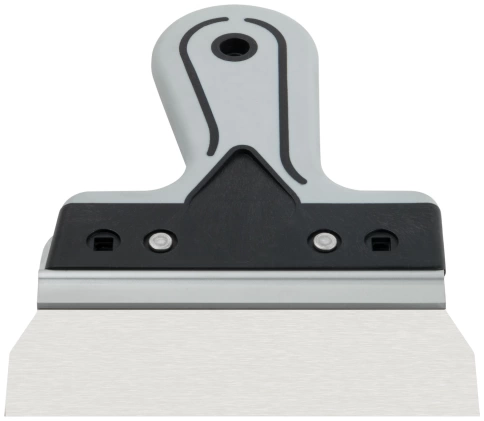 Шпатель фасадный Профи, нержавеющая сталь, прорезиненная ручка 150 мм фото 3