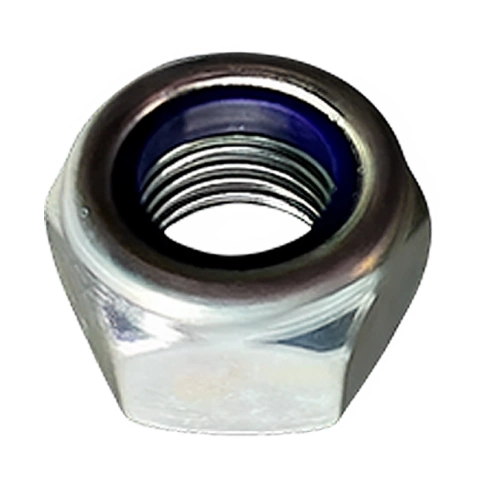 Гайка с полимерн. вставкой DIN985 (к.п.8 шаг резьбы 1 оцинкованная) фото 4