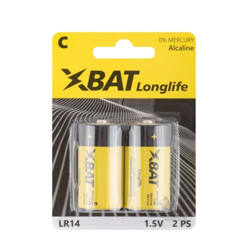 Батарейка щелочная 1,5 В тип С 2 шт фото 1