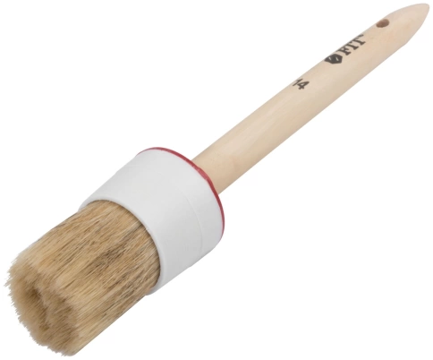 Кисть круглая, натур.светл.щетина 14" 50 мм фото 1