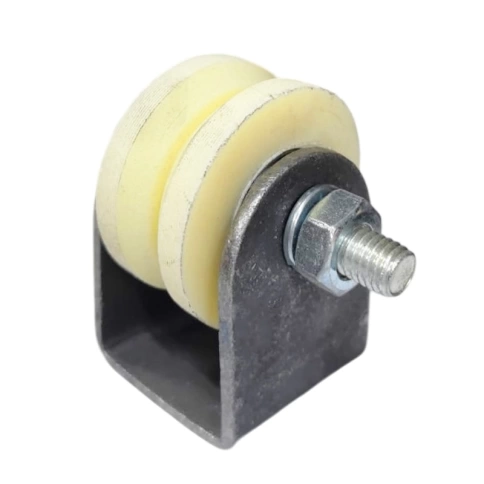 Ролик d50 мм Р2530 на платформе под угол, капролон фото 1