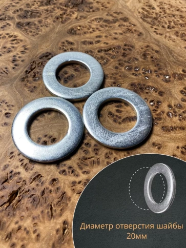 Шайба М20 оцинкованная DIN125 фото 3