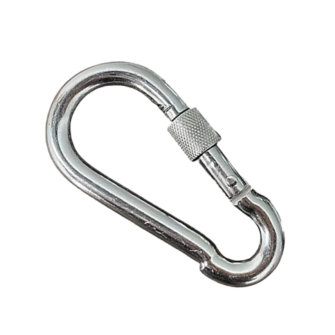 Карабин c фиксатором *9 оцинкованный DIN 5299 D фото 2