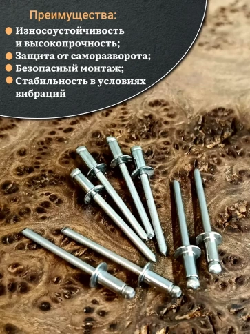 Заклепка вытяжная нержавеющая 4,8х8 фото 12