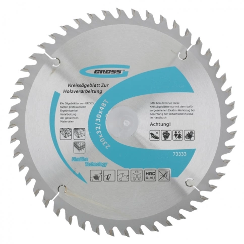 Диск пильный по дереву 48 зубьев + кольцо 32/30 мм Gross фото 6