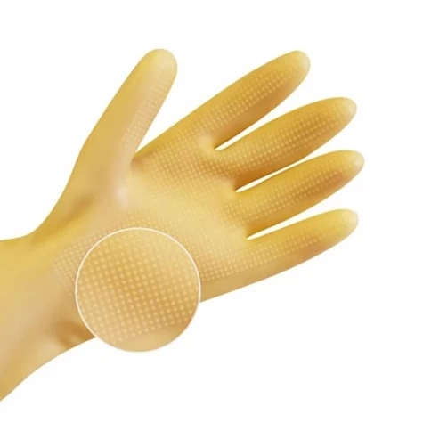 Перчатки латексные хозяйственные PLSHS1, сверхпрочные, размер S, Komfi фото 2
