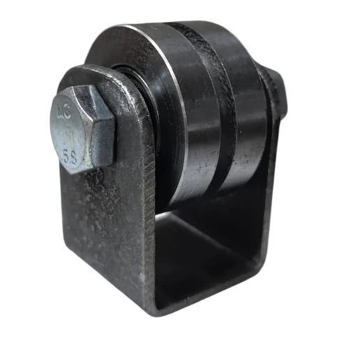 Ролик d50 мм Р3508 на платформе под полосу, металл фото 2