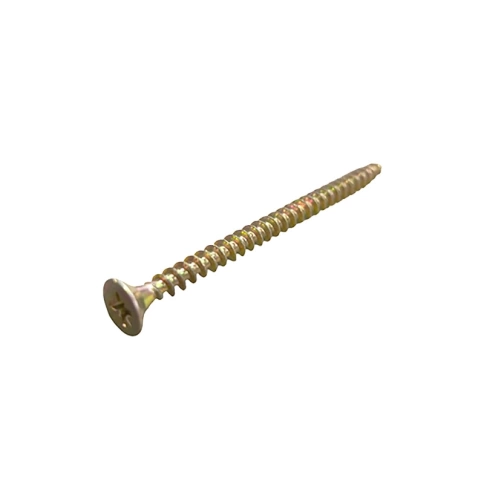 Шуруп для дерева потай 5,0х70 мм, желтый цинк фото 1