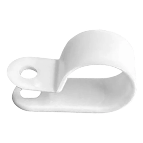 Крепеж-серьга для крепления кабеля d6, белая фото 2