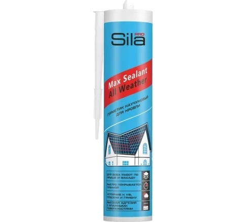Герметик каучуковый кровельн. SILA PRO Max Sealant All weather бесцв. 290 мл фото 1