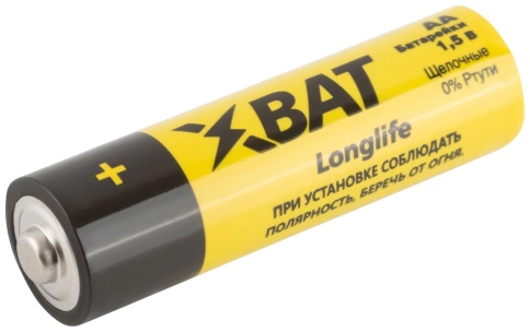 Батарейка щелочная 1,5 В тип АА 4шт фото 1