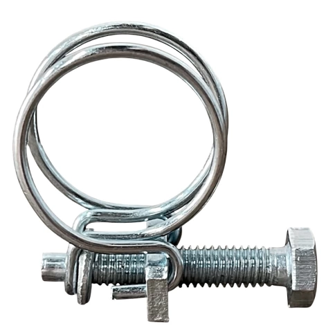 Хомут проволочный 57 мм steel wire clamp, оцинкованный фото 1