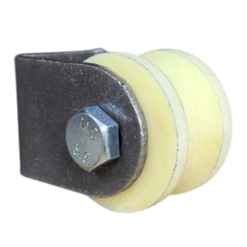 Ролик d50 мм Р2524 на платформе под трубу 1/2 d20 мм, капролон фото 2