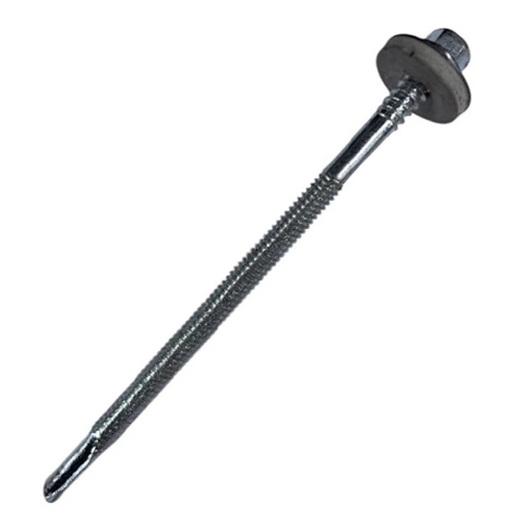 Саморез для сэндвич-панелей 6,3/5,5х75 мм, оцинкованный фото 1