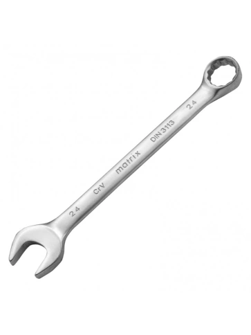 Ключ комбинированный матовый хром 24 мм CrV Matrix фото 6