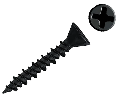 Саморез для крепления ГВЛ (гипсокартон) 3,9х40, чёрный 50 шт фото 5