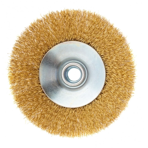 Щетка для УШМ "тарелка", вит.проволока, 125 мм М14 Matrix фото 3