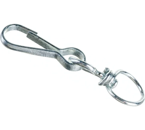 Карабин пружинный с вертлюгом 50 мм тип 125 DIN 4293 фото 1