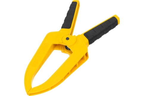 Струбцина клещеобразная усилен, двухкомп.рук 75х110 мм Denzel фото 1