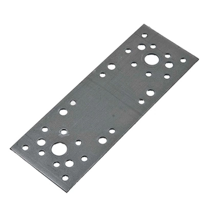 Пластина крепежная 180х65 мм, оцинкованная фото 1