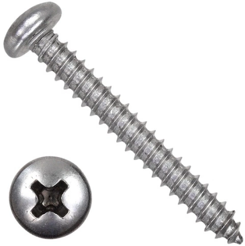 Саморез нержавеющий полукруглая гол. 2,9х6,5 DIN7981, 100 шт. фото 5