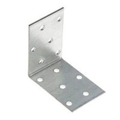 Крепежный равносторонний уголок 40х40х120 мм, оцинкованный фото 1