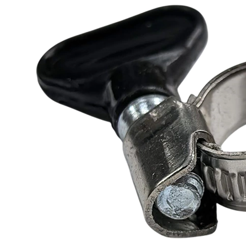 Хомут червячный с барашком 10-16 мм, нержавеющая сталь W2 фото 2