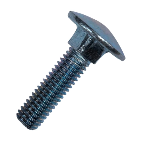 Болт с полукруглой головкой и квадратным подголовком 8х30 мм DIN 603, оцинкованный фото 1