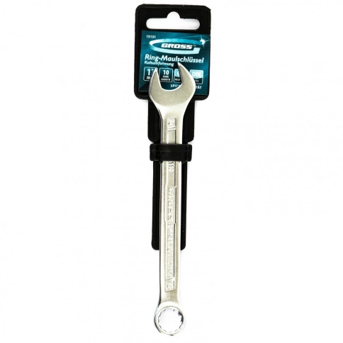 Ключ комбинированный холодный штамп CrV Gross фото 6