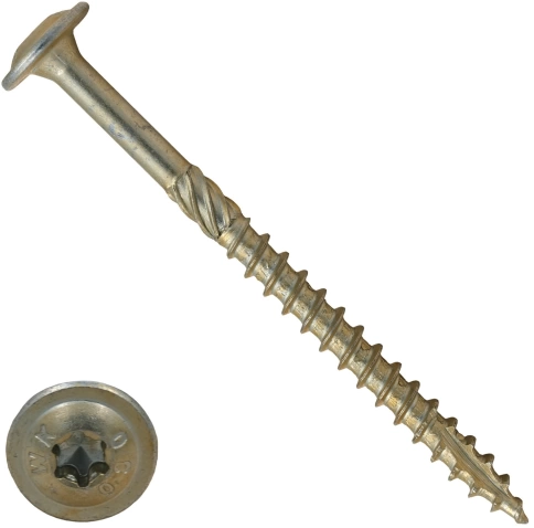 Саморез по дереву с прессшайбой Тorx 6,0х70 ЖЦ фото 2