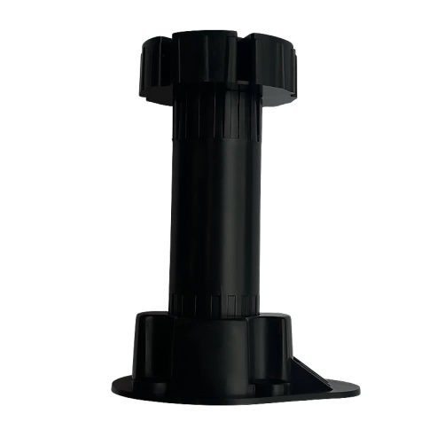 Ножка опора 95х130 мм регулируемая мебельная круглая пластмассовая фото 1