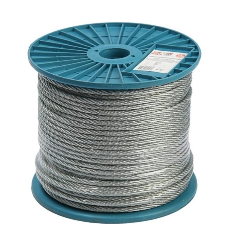 Трос стальной для растяжки d6 100 м без оплетки ОЦ фото 7
