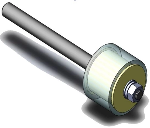 Ролик поддерживающий атмосферостойкий прямой, 4 шт. фото 6